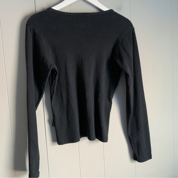 PHILADELPHIA FLYERS NHL Lace Up Ribbed Tiny Fit Top XL - Picture 2 of 4